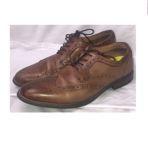 Florsheim shoe company men’s brown oxford dress shoes, size 10 M - Picture 1 of 11